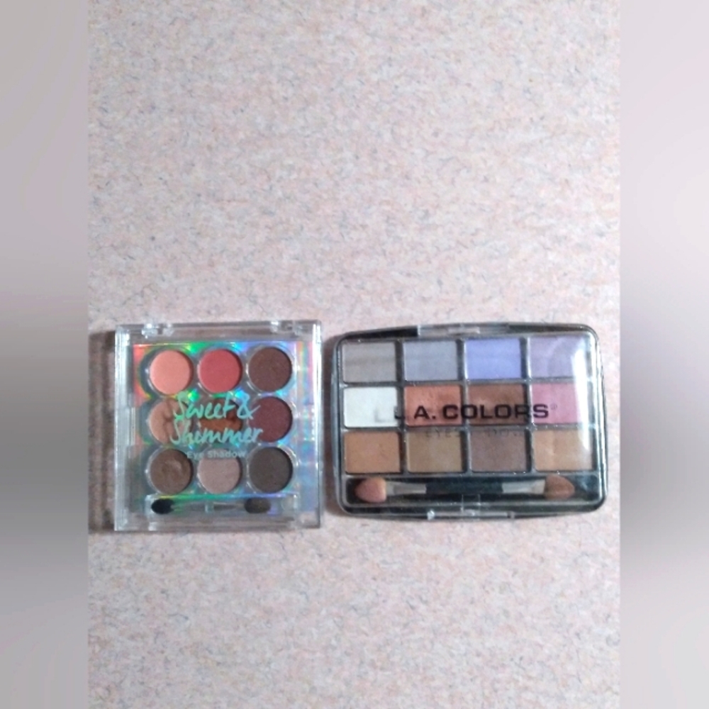Sweet & Shimmer, LA Colors Eyeshadow bundle (2)